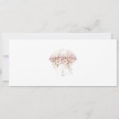 Invitation de douche nuptiale, Fête des mariées fl (Dos)