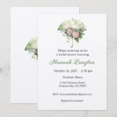 Invitation de douche nuptiale, Fête des mariées fl (Devant / Derrière)