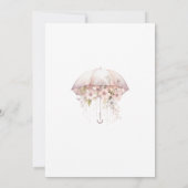 Invitation de douche nuptiale, Fête des mariées fl (Dos)