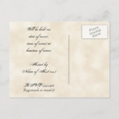 Invitation de douche nuptiale Feuille de raisin d' (Dos)