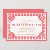 Invitation de douche nuptiale | Fiesta Olé (Devant / Derrière)