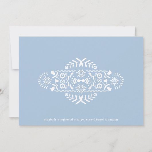 Invitation de douche nuptiale | Fiesta Olé (Dos)