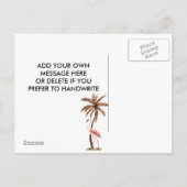 Invitation de douche nuptiale flamingo tropical (Dos)