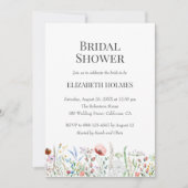 Invitation de douche nuptiale Fleur sauvage (Devant)