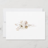 Invitation de douche nuptiale Fleur sauvage (Dos)