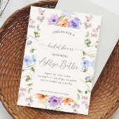 Invitation de douche nuptiale Fleur sauvage