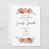 Invitation de douche nuptiale fleur sauvage Frame (Devant)