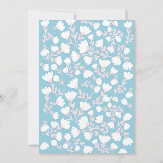 Invitation de douche nuptiale Floral Apron Kitchen (Dos)