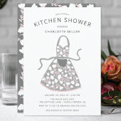 Invitation de douche nuptiale Floral Apron Kitchen