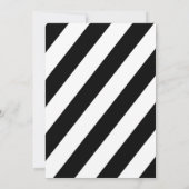 Invitation de douche nuptiale, Floral Black & Whit (Dos)