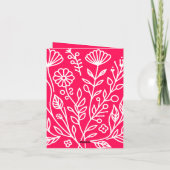 Invitation de douche nuptiale florale (Dos)