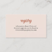 Invitation de douche nuptiale florale Insertion (Devant)