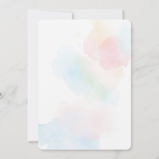 Invitation De Douche Nuptiale Fraîche Du Marché (Dos)