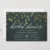 Invitation de douche nuptiale Golden Garland (Devant)
