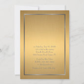 Invitation de douche nuptiale, grand Gatsby, or et (Dos)