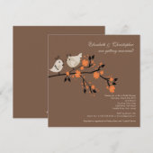 Invitation de douche nuptiale Inséparable moderne (Devant / Derrière)