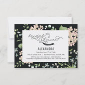 Invitation de douche nuptiale - Jardin, Fleur, Vin (Devant)