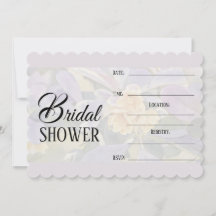 Invitation de douche nuptiale - Lilac