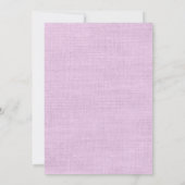 Invitation de douche nuptiale Lilac Watercolor (Dos)