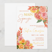 Invitation de douche nuptiale – Main Squeeze (Devant / Derrière)