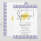 Invitation de douche nuptiale Main Squeeze Lemons (Devant / Derrière)