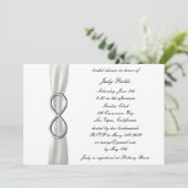 Invitation de douche nuptiale Mariage blanche Infi (Debout devant)