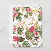 Invitation de douche nuptiale Mariage tropicale mo (Dos)