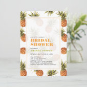 Invitation de douche nuptiale Mariage tropicale mo (Debout devant)