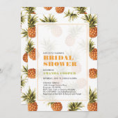 Invitation de douche nuptiale Mariage tropicale mo (Devant / Derrière)