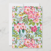 Invitation de douche nuptiale Mariage tropicale mo (Dos)