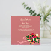 Invitation de douche nuptiale [Mauve] (Debout devant)