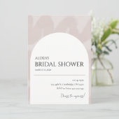 Invitation de douche nuptiale moderne Chic Arch Ne (Debout devant)