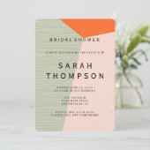 Invitation de douche nuptiale moderne du milieu du (Debout devant)