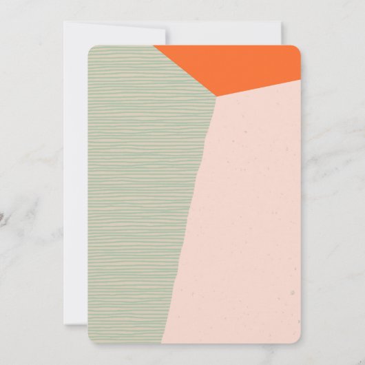 Invitation de douche nuptiale moderne du milieu du (Dos)