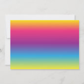 Invitation de douche nuptiale moderne Rainbow Grad (Dos)