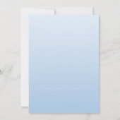 Invitation de douche nuptiale Ombre en bleu placid (Dos)