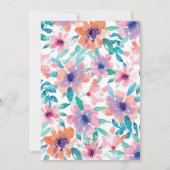 Invitation de douche nuptiale - Paris, Floral (Dos)