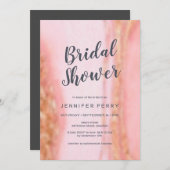 Invitation de douche nuptiale - parties scintillan (Devant / Derrière)