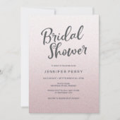 Invitation de douche nuptiale - parties scintillan (Devant)