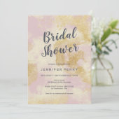 Invitation de douche nuptiale - parties scintillan (Debout devant)