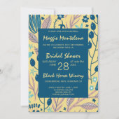 Invitation de douche nuptiale peinte moderne (Devant)