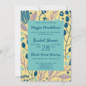 Invitation de douche nuptiale peinte moderne (Devant)