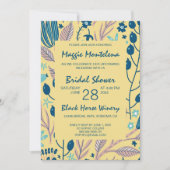 Invitation de douche nuptiale peinte moderne (Devant)