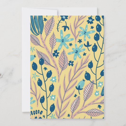 Invitation de douche nuptiale peinte moderne (Dos)