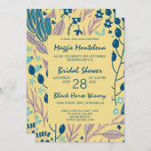 Invitation de douche nuptiale peinte moderne (Devant / Derrière)