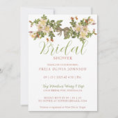 Invitation de douche nuptiale peinte Primrose (Devant)