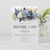 Invitation de douche nuptiale personnalisée (Debout devant)