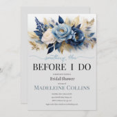 Invitation de douche nuptiale personnalisée (Devant / Derrière)