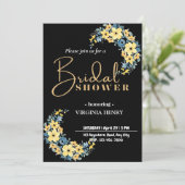 Invitation de douche nuptiale personnalisée (Debout devant)