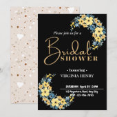 Invitation de douche nuptiale personnalisée (Devant / Derrière)